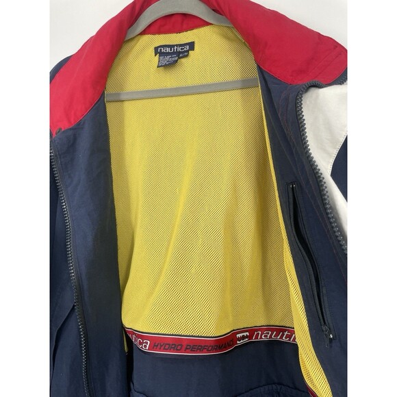 Vintage NAUTICA PERFORMANCE Embroidered Spell Out Sailing Jacket Coat Size XL - Picture 16 of 16
